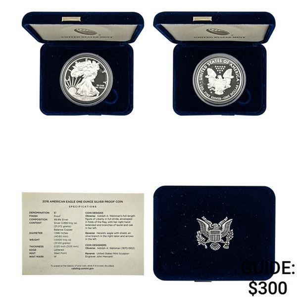 2016-W Silver Eagle  PF U.S. Mint