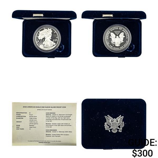 2020-W Silver Eagle  PF U.S. Mint