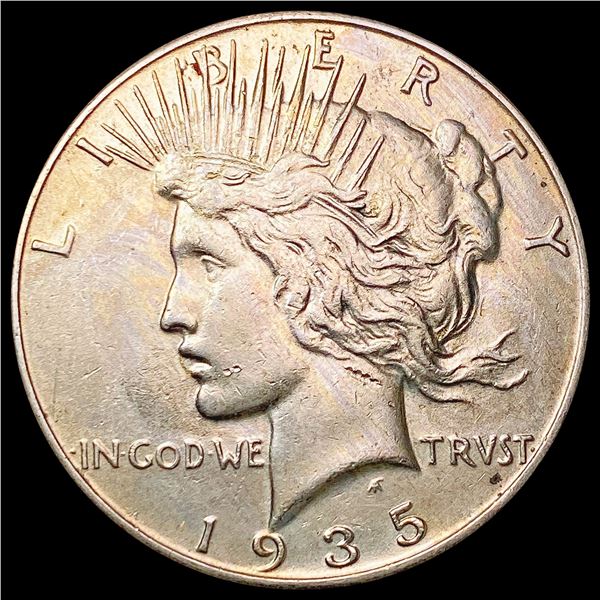 1935 Silver Peace Dollar CLOSELY UNCIRCULATED