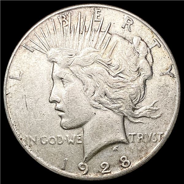 1928-S Silver Peace Dollar CHOICE AU