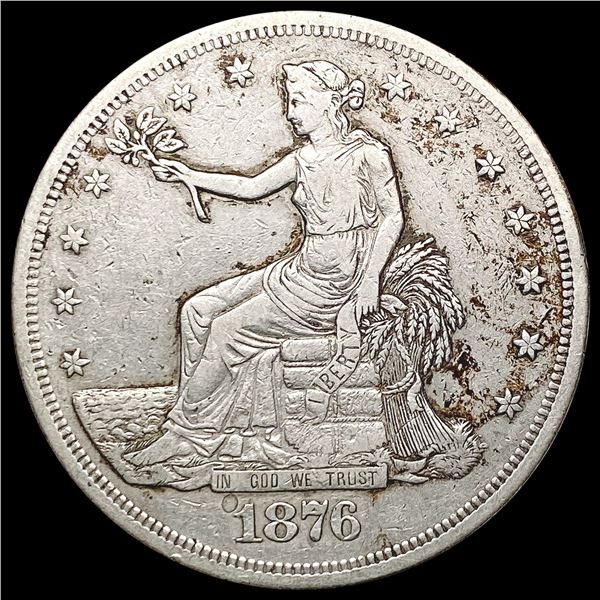 1876-S Silver Trade Dollar LIGHTLY CIRCULATED