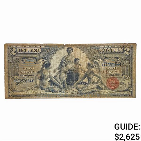 1896 $2 EDUCATIONAL SILVER CERTIFICATE VF