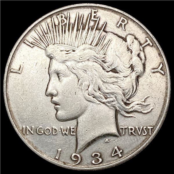 1934-D Silver Peace Dollar CHOICE AU