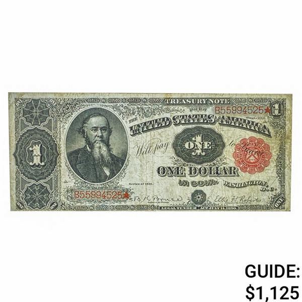 FR. 352 1891 $1 STANTON TREASURY NOTE VF