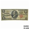 Image 1 : FR. 246 1891 $2 WINDOM SILVER CERTIFICATE