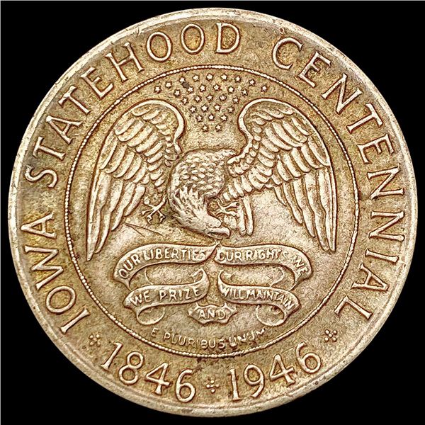 1946 Iowa Half Dollar CHOICE AU