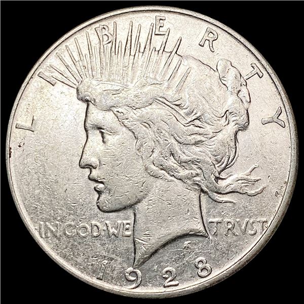 1928-D Silver Peace Dollar CHOICE AU