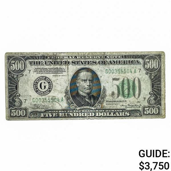 FR. 2202-G 1934-A $500 FRN CHICAGO, IL