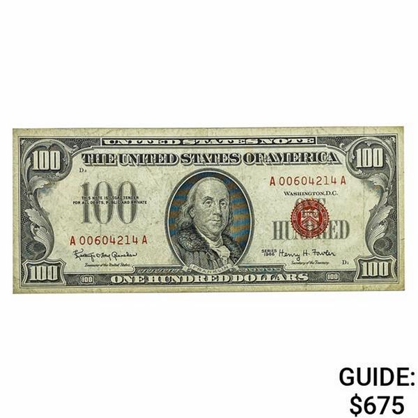 FR. 1550 1966 $100 LEGAL TENDER USN XF
