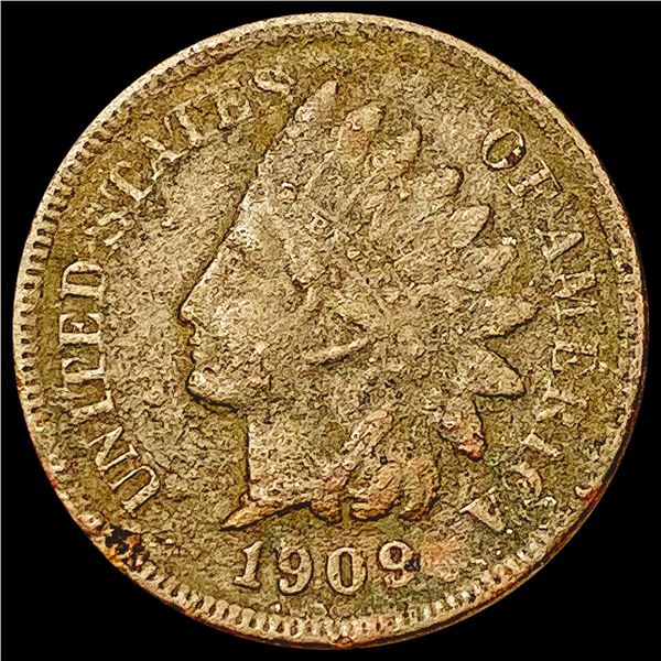 1909-S Indian Head Cent NICELY CIRCULATED