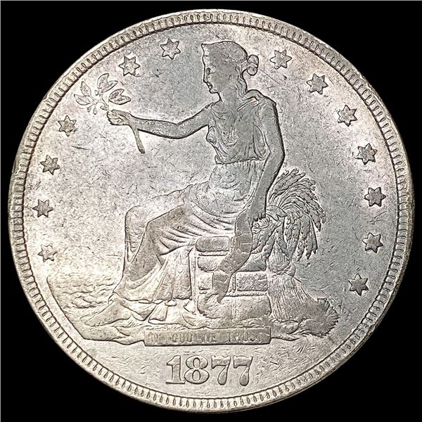 1877 Silver Trade Dollar LIGHTLY CIRCULATED