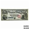 Image 1 : FR. 110 1880 $10 JACKASS LEGAL TENDER USN VF