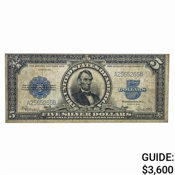FR. 282 1923 $5 PORTHOLE SILVER CERTIFICATE VF