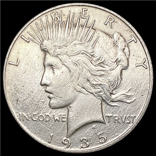 1935-S Silver Peace Dollar CHOICE AU