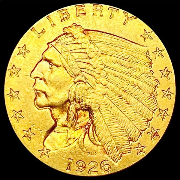 1926 $2.50 Gold Quarter Eagle CLOSELY UNCIRCULATED
