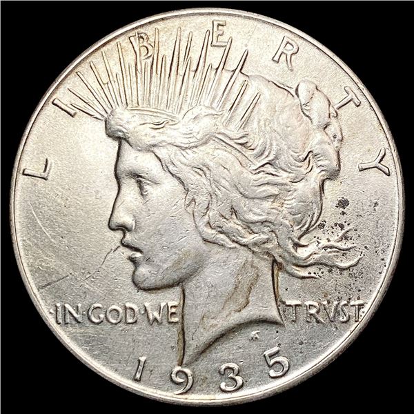 1935 Silver Peace Dollar CLOSELY UNCIRCULATED