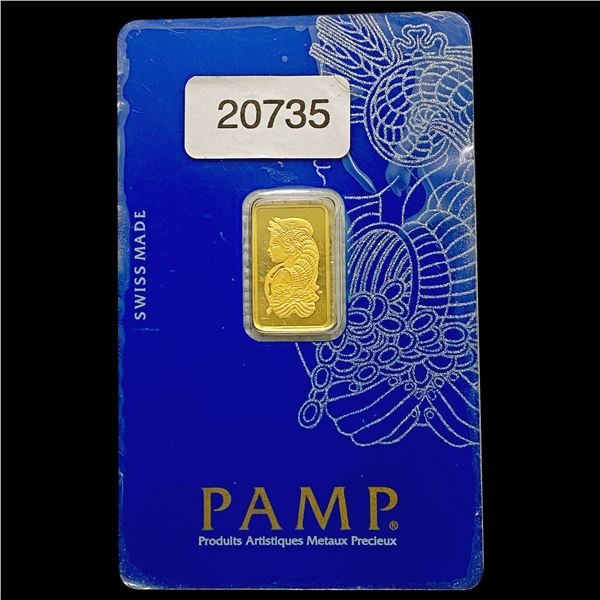 Pamp Suisse 2.5g Gold Bar UNCIRCULATED