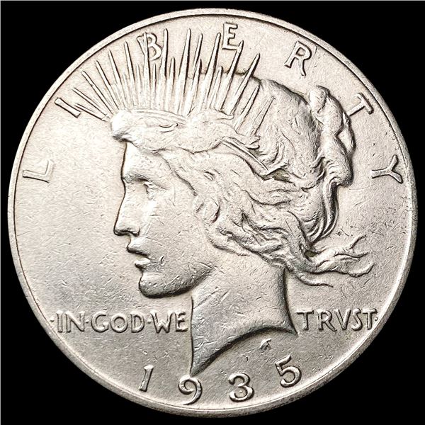 1935-S Silver Peace Dollar CHOICE AU