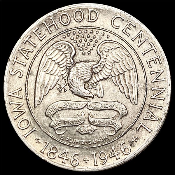 1946 Iowa Half Dollar CHOICE AU