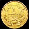 Image 2 : 1857 Rare Gold Dollar CLOSELY UNCIRCULATED