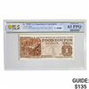 Image 1 : 1992-B $1 USDA FOOD COUPON PCGS UNC-63PPQ