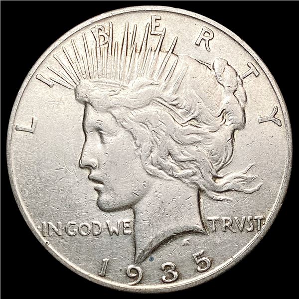 1935-S Silver Peace Dollar CHOICE AU