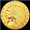 Image 1 : 1914 $2.50 Gold Quarter Eagle CLOSELY UNCIRCULATED