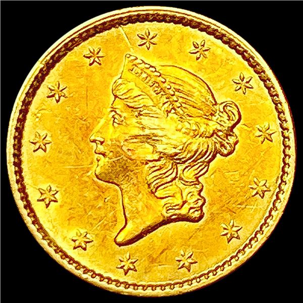 1851 Rare Gold Dollar CHOICE AU