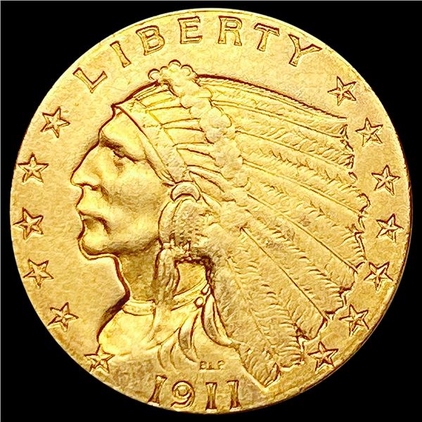 1911 $2.50 Gold Quarter Eagle CLOSELY UNCIRCULATED