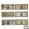 Image 1 : LOT OF 6 MIXED LARGE SIZE CURRENCY NOTES 1896-1923