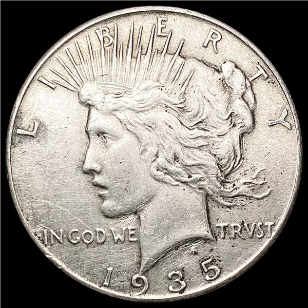 1935 Silver Peace Dollar CHOICE AU