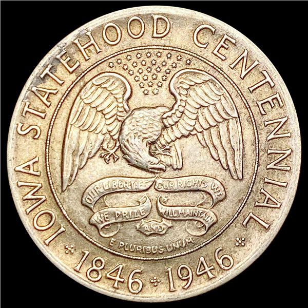 1946 Iowa Half Dollar CHOICE AU
