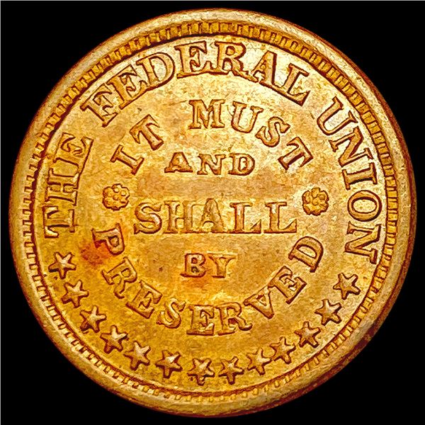 Civil War Token CLOSELY UNCIRCULATED