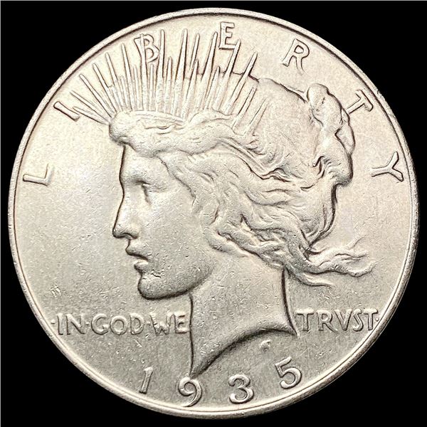 1935-S Silver Peace Dollar CHOICE AU