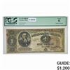 Image 1 : 1890 $1 STANTON ORNATE TREASURY NOTE PCGS G-6