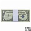 Image 1 : PACK (100) 1957 $1 SILVER CERTIFICATES GEM UNC