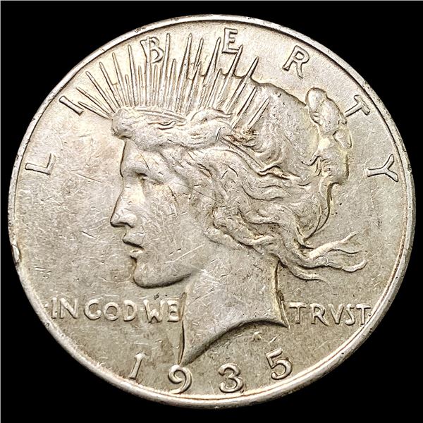 1935 Silver Peace Dollar CLOSELY UNCIRCULATED