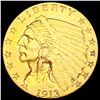 Image 1 : 1913 $2.50 Gold Quarter Eagle CLOSELY UNCIRCULATED