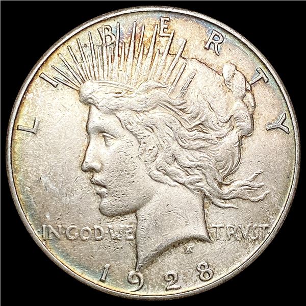 1928-S Silver Peace Dollar CHOICE AU