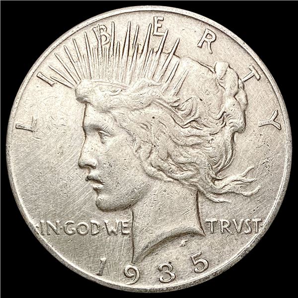1935-S Silver Peace Dollar CHOICE AU