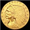 Image 1 : 1914 $2.50 Gold Quarter Eagle CLOSELY UNCIRCULATED
