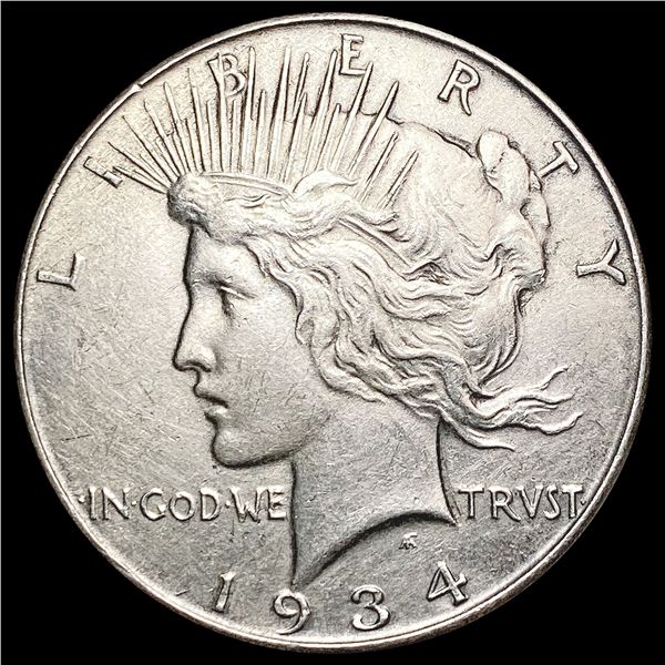 1934 Silver Peace Dollar CHOICE AU