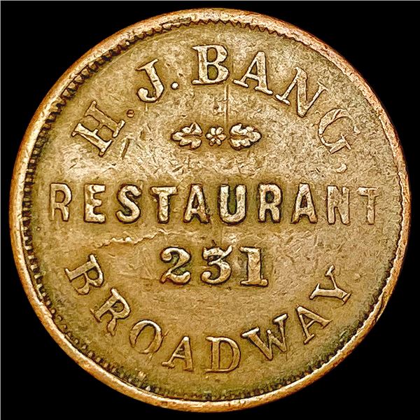 Wine/ Restaurant Token CLOSELY UNCIRCULATED