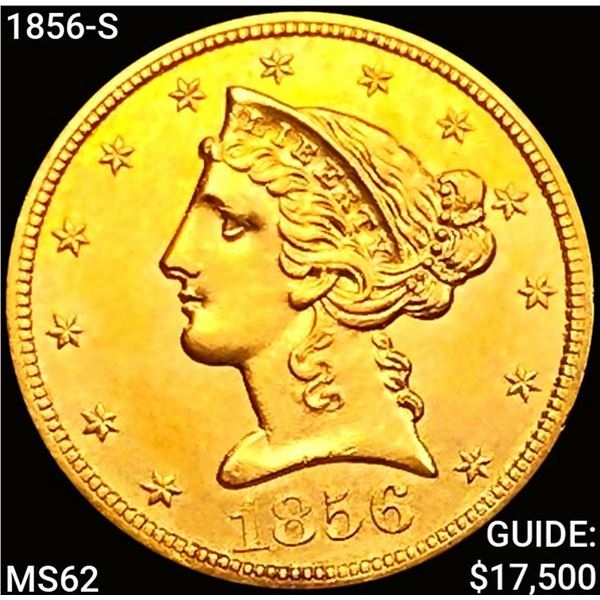 1856-S $5 Gold Half Eagle UNCIRCULATED