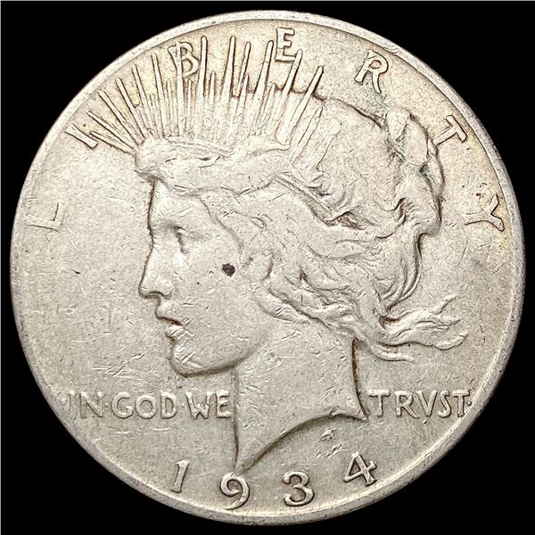 1934-S Silver Peace Dollar NICELY CIRCULATED
