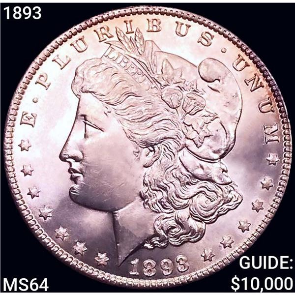 1893 Morgan Silver Dollar CHOICE BU