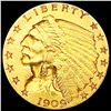 Image 1 : 1909 $2.50 Gold Quarter Eagle CLOSELY UNCIRCULATED
