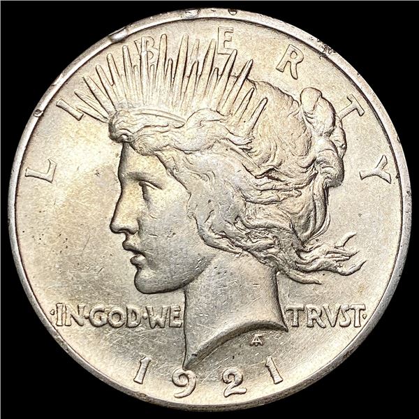 1921 Silver Peace Dollar CHOICE AU