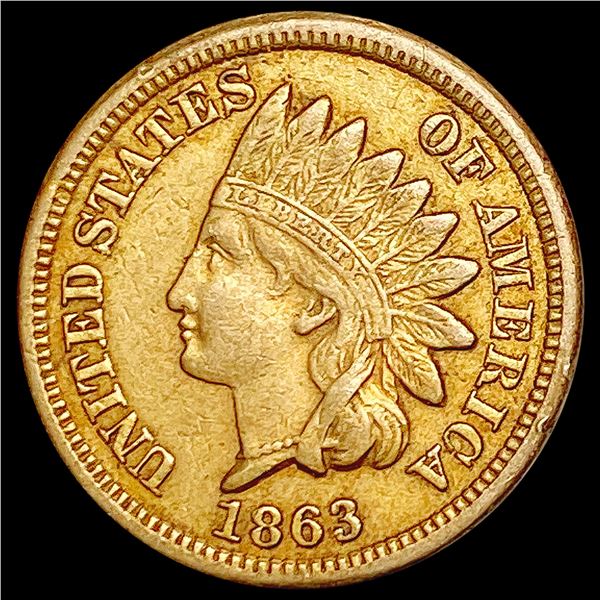 1863 Indian Head Cent CLOSELY UNCIRCULATED