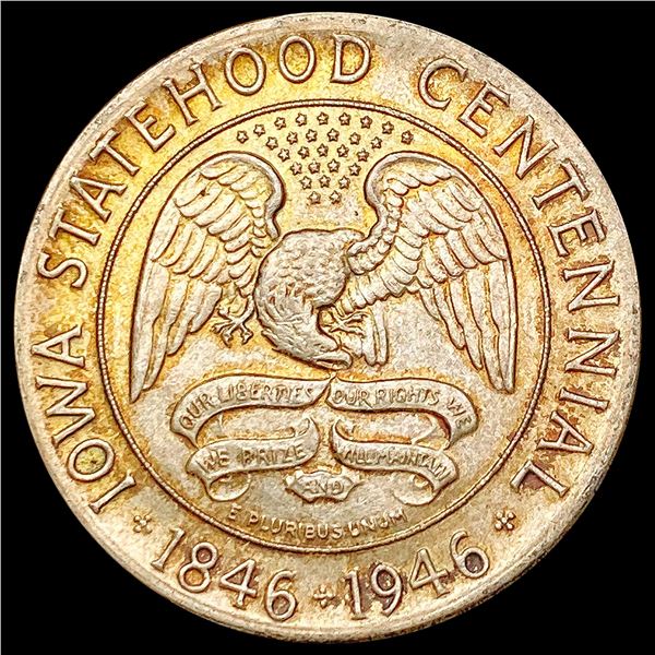 1946 Iowa Half Dollar CHOICE AU